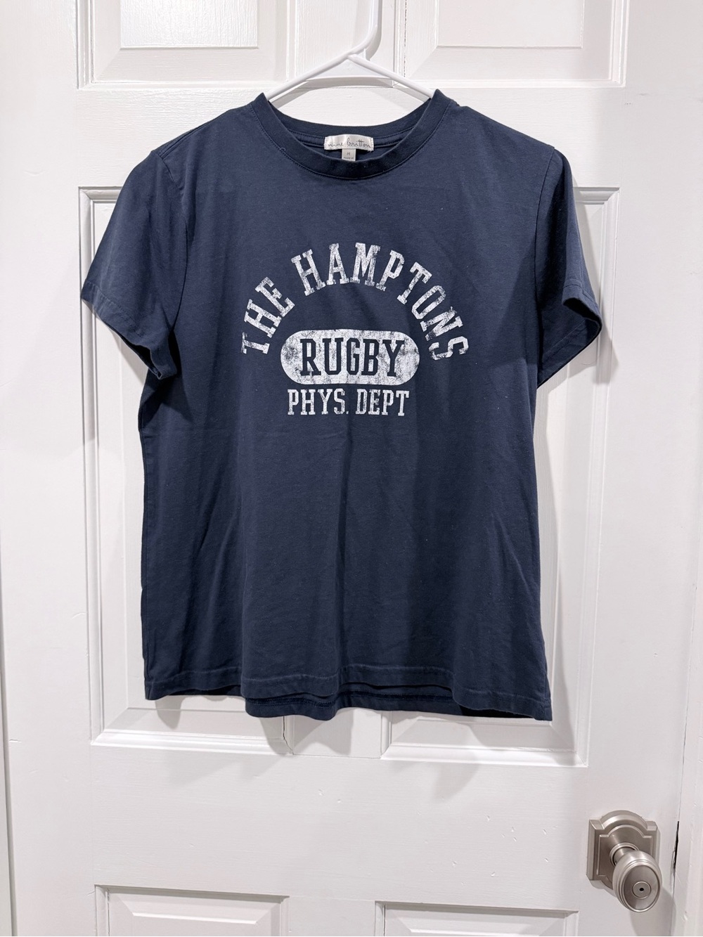 Nine Britton Navy 'The Hamptons’ Graphic Tee Size Medium